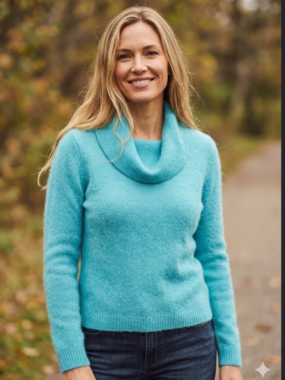 Rafaela Angora Lambs Wool Sweater Y2K Cozy Fuzzy Femme Luxurious 3/4 Sleeves M